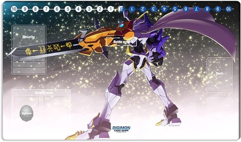 Mlikemat New DTCG Duel Playmat Digimon Diaboromon Trading Card Game TCG CCG Mat Pad + Free Bag (ZD002-05-SM) - Image 1
